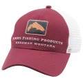  Simms Trout Icon Trucker Cap, Rusty Red