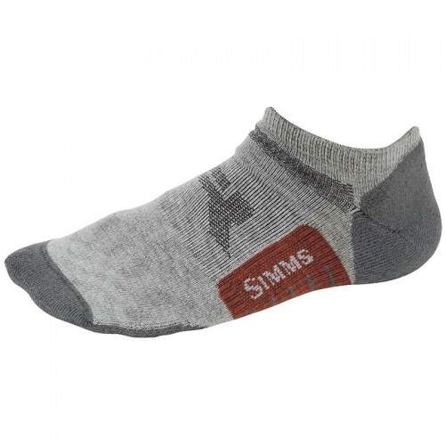 Simms Guide Lightweight No-Show Socks, L, Boulder