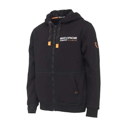  Savage Gear Urban Zip Hoodie Black Ink .L, .73689