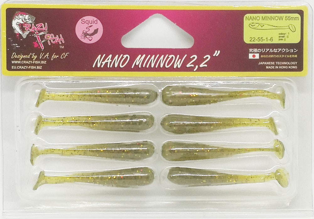   Crazy Fish NANO MINNOW 2.2  22-55-1-6