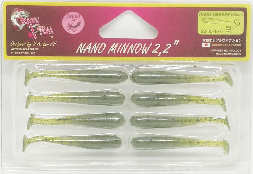   Crazy Fish NANO MINNOW 2.2  22-55-16-6