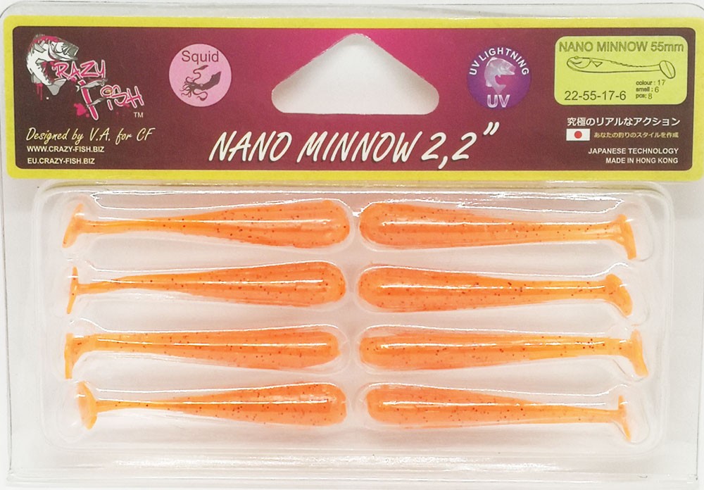   Crazy Fish NANO MINNOW 2.2  22-55-17-6