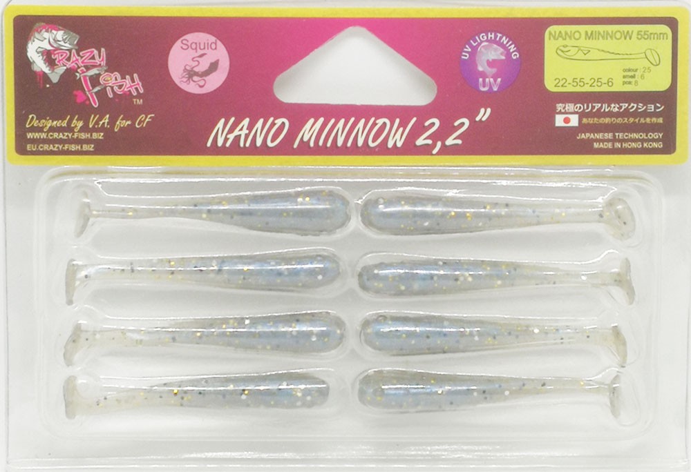   Crazy Fish NANO MINNOW 2.2  22-55-25-6