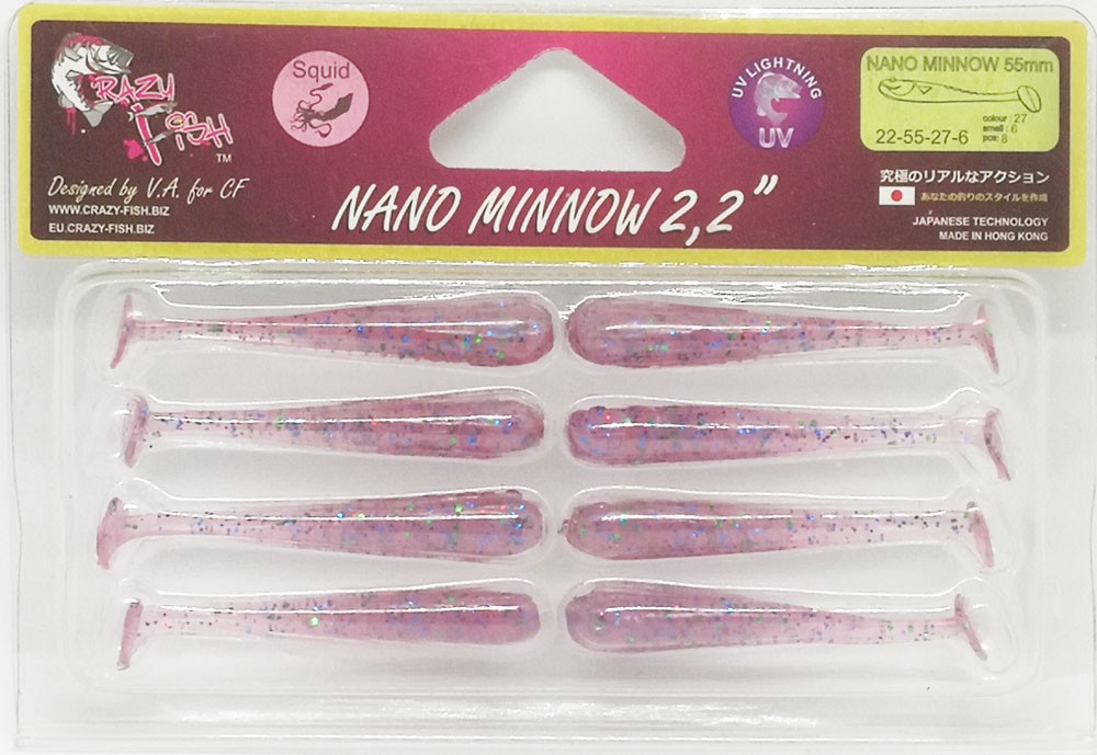   Crazy Fish NANO MINNOW 2.2  22-55-27-6