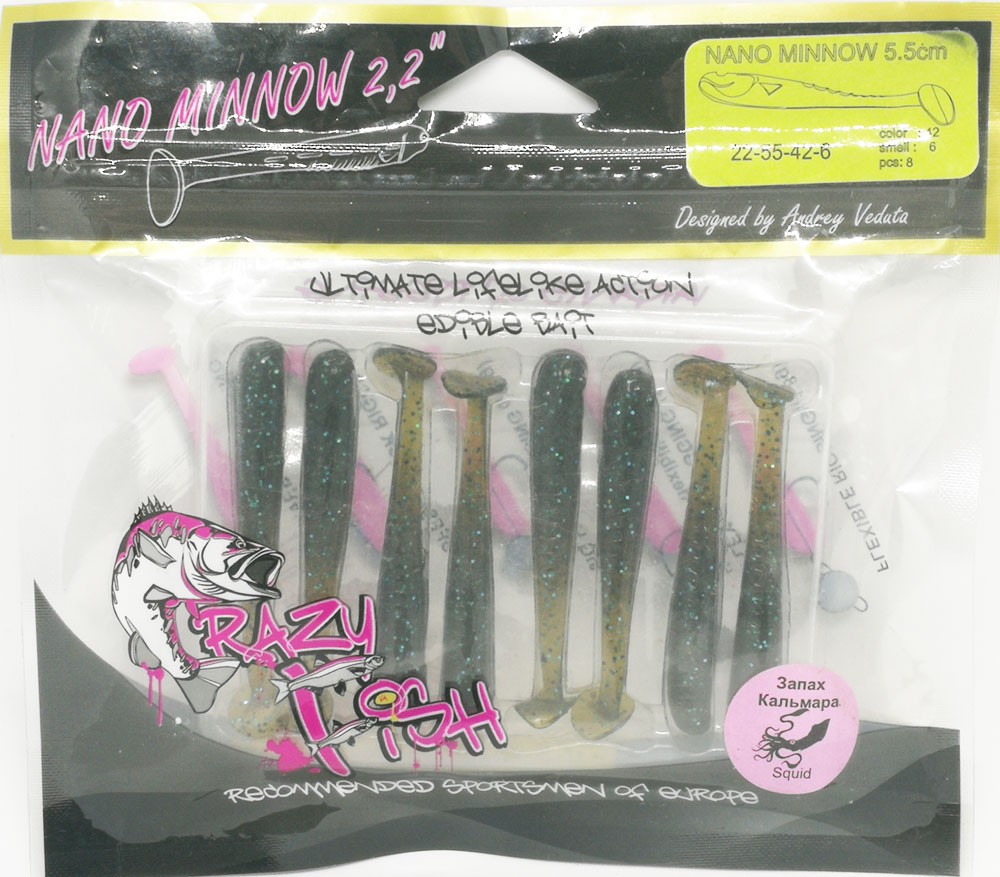   Crazy Fish NANO MINNOW 2.2  22-55-42-6