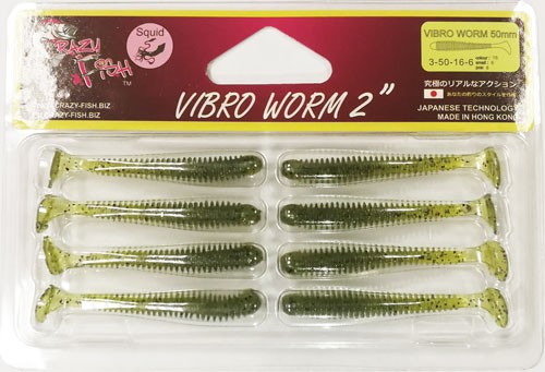   Crazy Fish VIBRO WORM 2