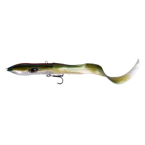  Savage Gear 3D Hard Eel Tail Bait 17cm 40g SS 10-Green Silver