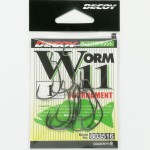 Крючок Decoy офсетный Worm 11 #1 (9 шт.)