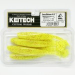 �������� ����������� Keitech Easy Shiner 4.5 PAL#01S Chartreuse Red Flake
