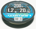  YGK X-Braid Super Jigman X4 200 Multicolor #0.6, 0.128, 12lb, 4.5