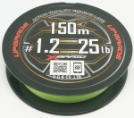 Шнур YGK X-Braid Upgrade X8 150м Green #1.0, 0.165мм, 22lb, 9.9кг
