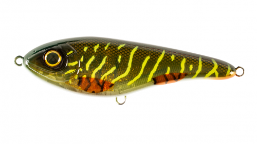  Strike Pro Buster Jerk II Shallow Runner, 120 , 37 , . 0,3.-2,0.,  , : C755G-UV Green Motoroil Pike UV, (EG-049#C755G-UV)