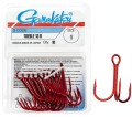  Gamakatsu Treble Hooks Red 13B 04
