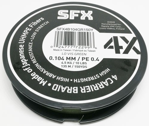   Sufix SFX 4X  135  0.128  5.5  PE 0.6