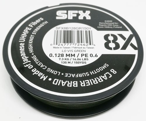   Sufix SFX 8X  135  0.185  13  PE 1.2