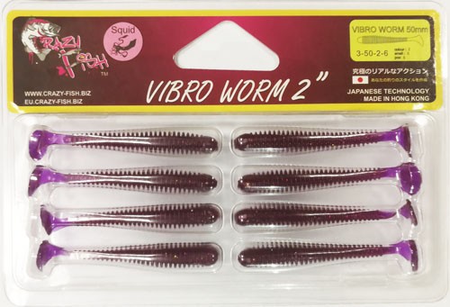   Crazy Fish VIBRO WORM 2