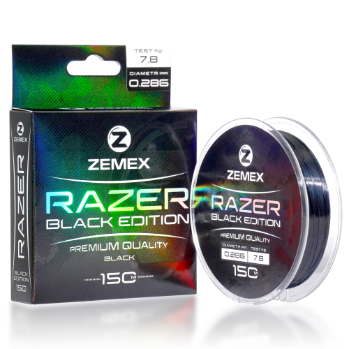   ZEMEX RAZER BLACK EDITION 150 m, d 0.203 mm, 4.1 kg, black