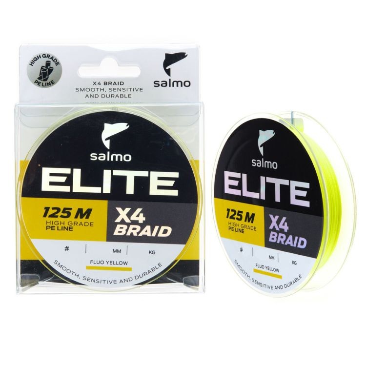   Salmo Elite 4 BRAID Fluo Yellow 125/017