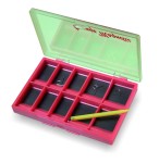 Коробка магнитная для крючков Stonfo Orange Magnetic 10 отд. 120x80x13 мм