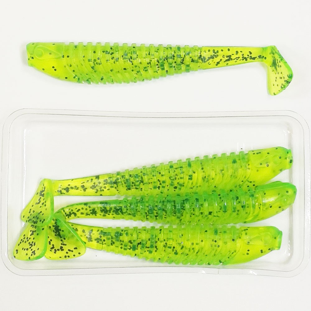   Boroda Baits YAKUDZA 110 mm   (Fluo Chartreuse Black Flakes)