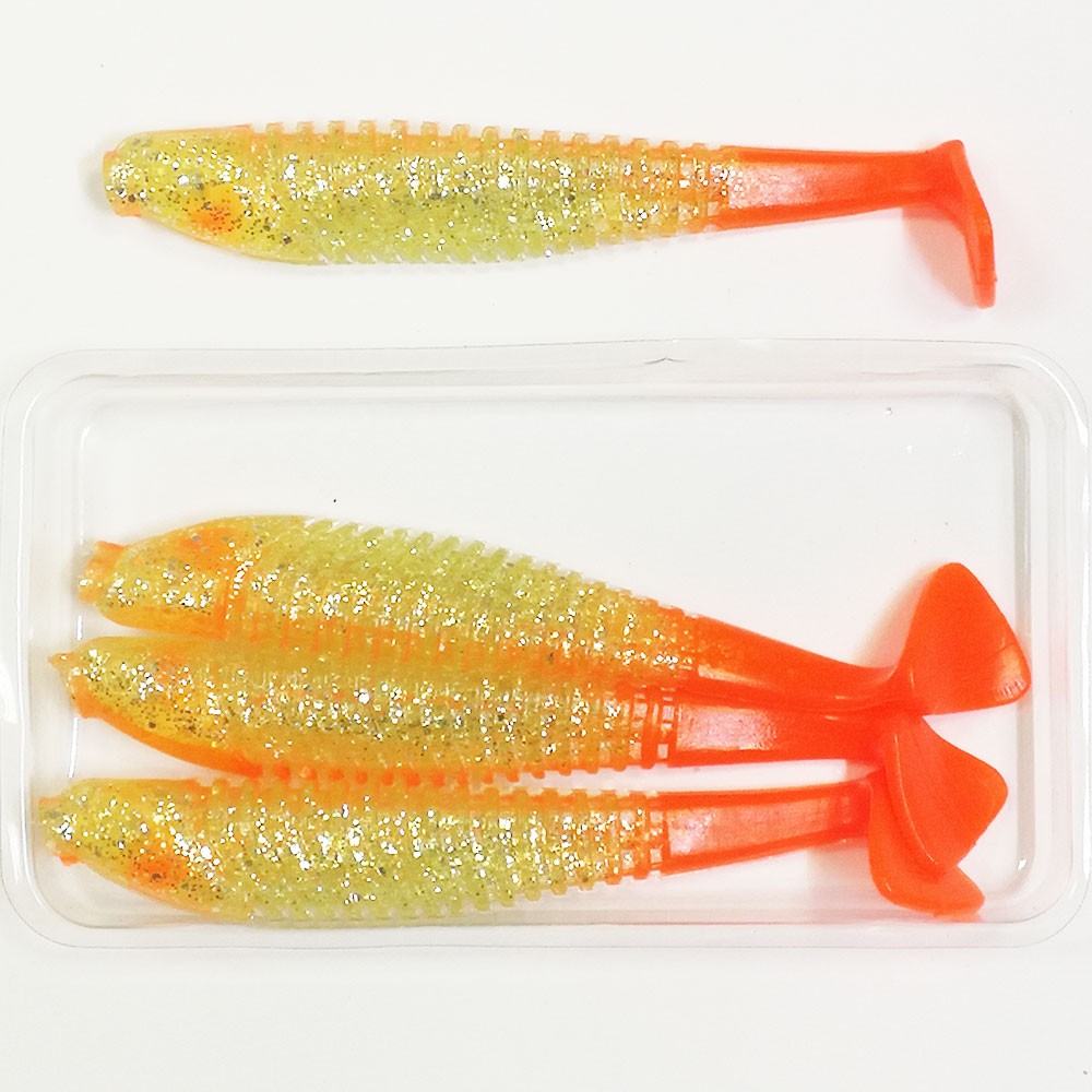   Boroda Baits YAKUDZA 110 mm  /- (NEON Lemon/Fire Orange)