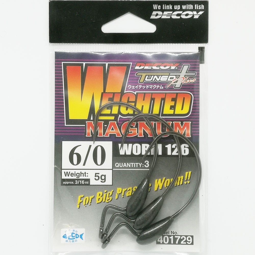 ������ �������� Decoy Worm 126 Weighted Magnum #6/0 5�� (3��)