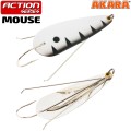 Блесна колебалка незацепляйка Akara Action Series Weedless Mouse 70 12гр. 3/7oz. AK5/Sil