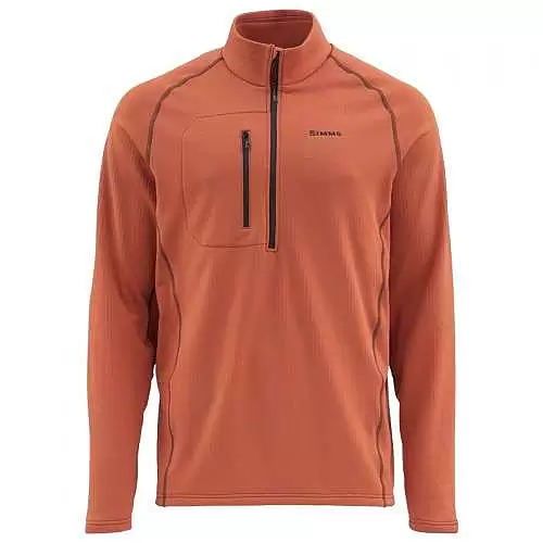 Пуловер Simms Fleece Midlayer Top, L, Simms Orange