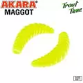 Силиконовая приманка Akara Trout Time MAGGOT 1,3 Cheese 04Y (12 шт,)