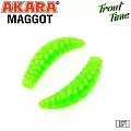 Силиконовая приманка Akara Trout Time MAGGOT 1,3 Cheese 452 (12 шт,)